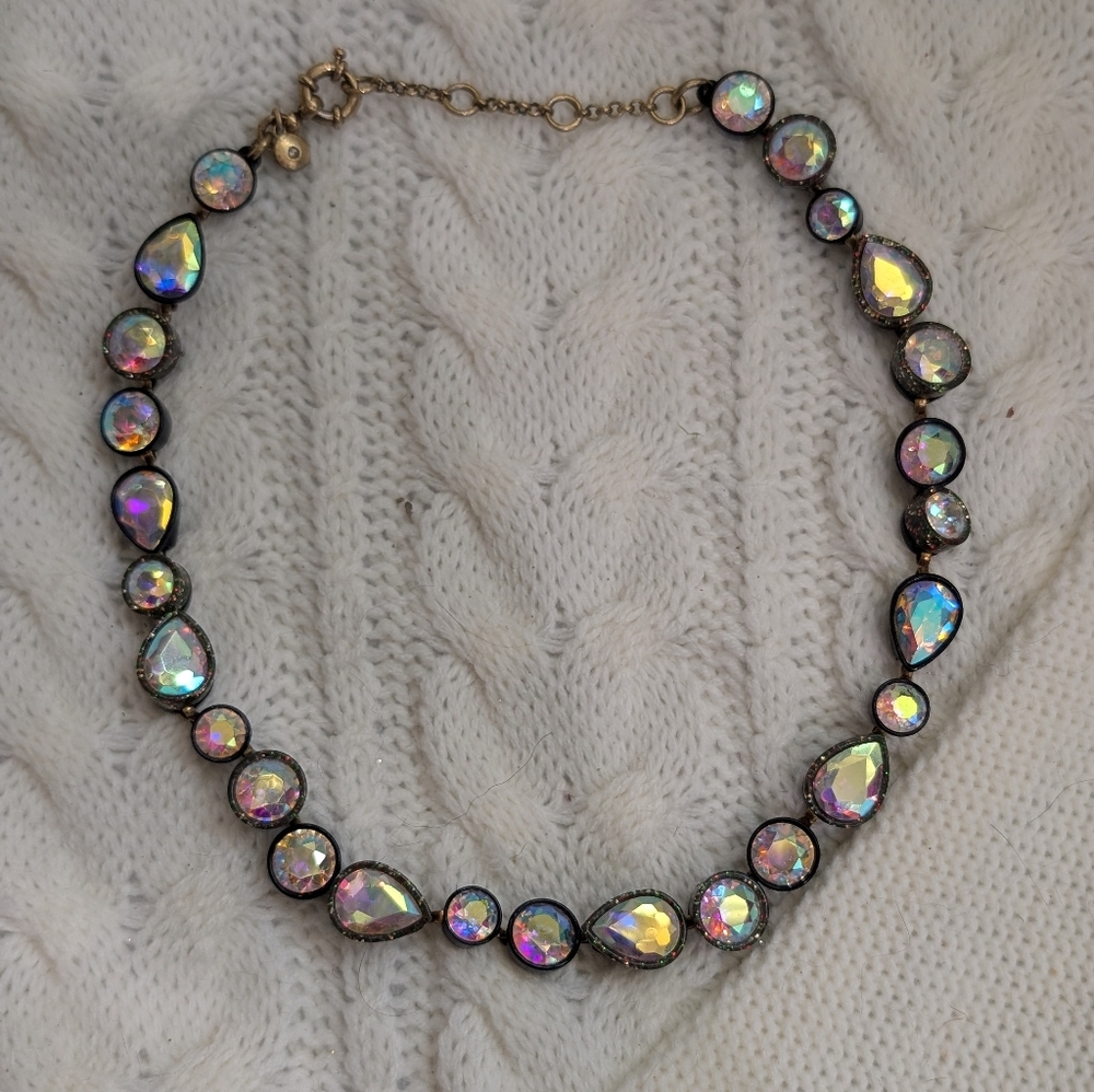 J.Crew Brulee Iridescent Sea Glass Necklace - Picture 4 of 10